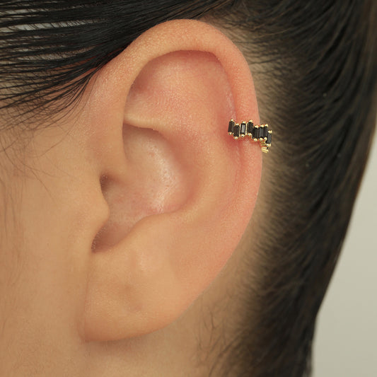 Black Zirconia Earcuff