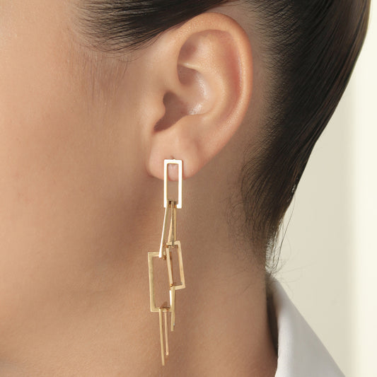 Gold Rain Earrings