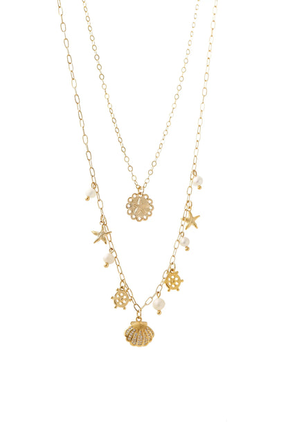 Ocean Vibes Gold Necklace